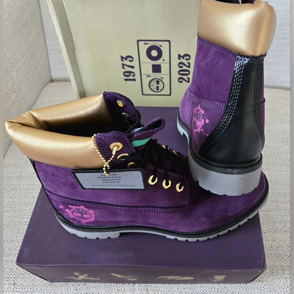 NWB TIMBERLAND Hip-Hop 50th Anniversary 6" Premium Royalty Boots Size:10.5 - Picture 4 of 16